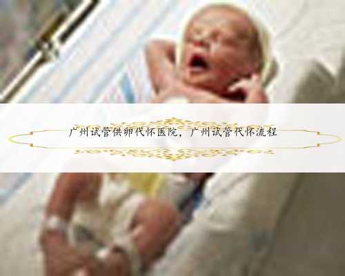广州试管供卵代怀医院，广州试管代怀流程